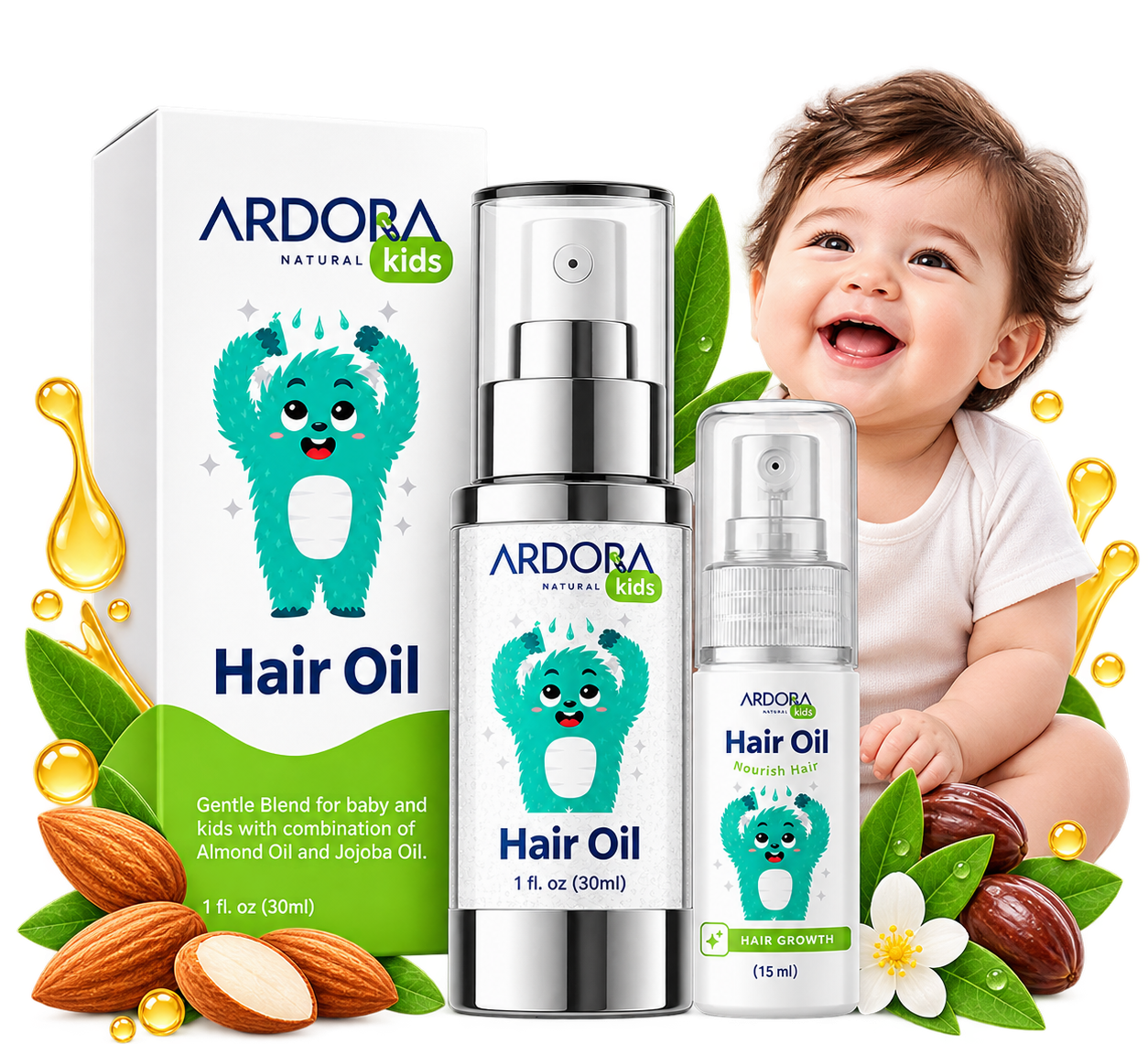 Ardora Natural Baby Hair Oil